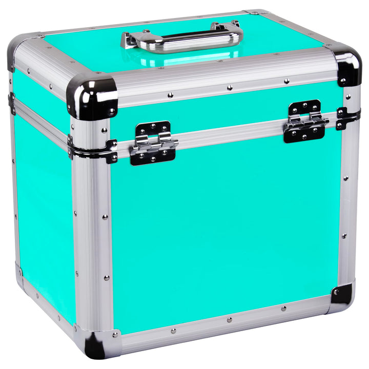 Odyssey KLP1-AQUA Vintage Series Utility Case for 70 x 12" Vinyl Records - Aqua – view 2