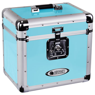 Odyssey Odyssey KLP1-SKYBLUE Vintage Series Utility Case for 70 x 12" Vinyl Records - Sky Blue