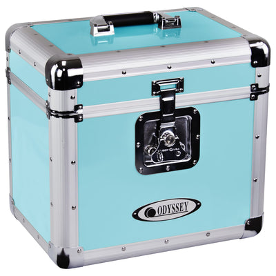Odyssey Odyssey KLP1-VINTAGEBLUE Vintage Series Utility Case for 70 x 12" Vinyl Records - Blue