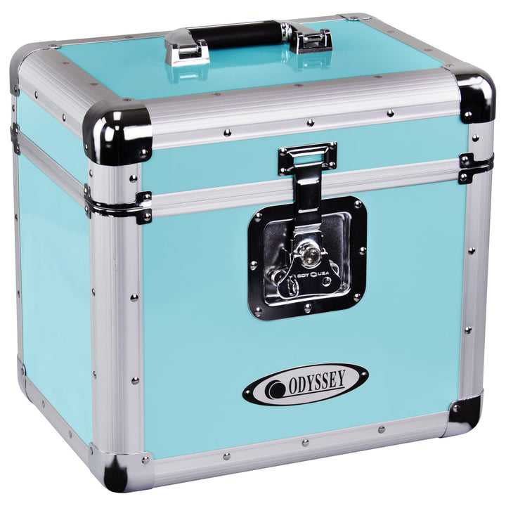 Odyssey KLP1-VINTAGEBLUE Vintage Series Utility Case for 70 x 12" Vinyl Records - Blue