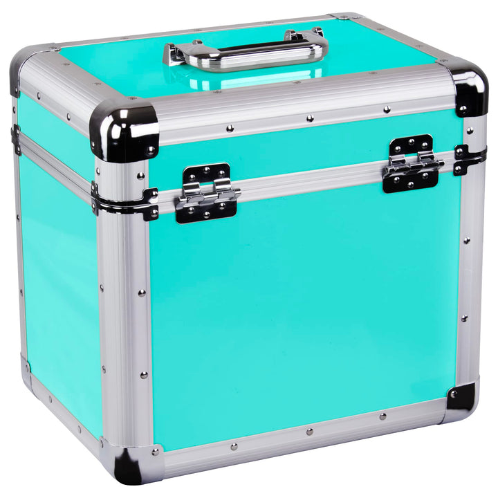 Odyssey KLP1-VINTAGETEAL Vintage Series Utility Case for 70 x 12" Vinyl Records - Teal – view 2