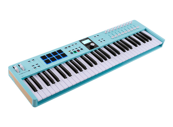Arturia KEYLAB ESSENTIAL 61 MK3 Universal MIDI Controller - 61 Keys (Aquamarine)