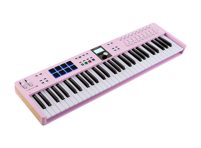 Arturia KEYLAB ESSENTIAL 61 MK3 Universal MIDI Controller - 61 Keys (Rose Quartz)