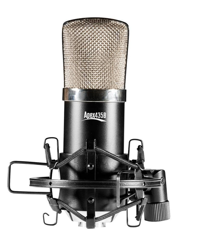 Apex APEX435B Stubby Large Diaphragm Studio Cardioid Condenser - Microphones