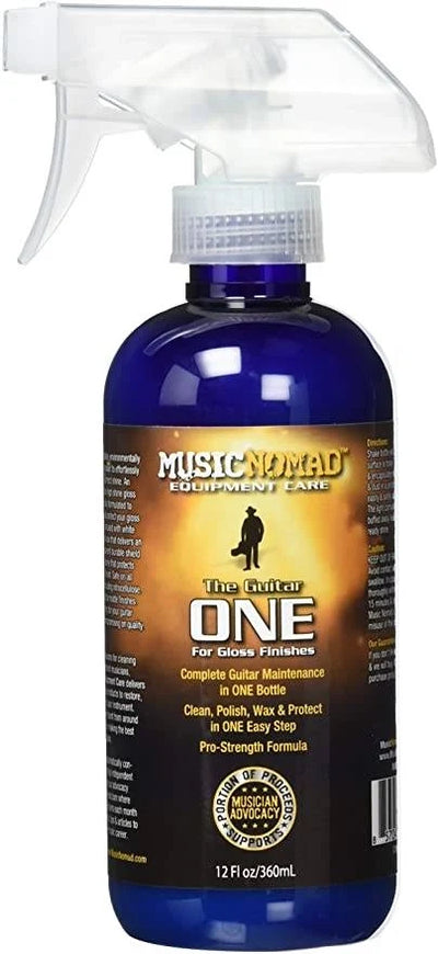 MusicNomad Guitar ONE All-in-One Cleaner/Polish/Wax Tech Size