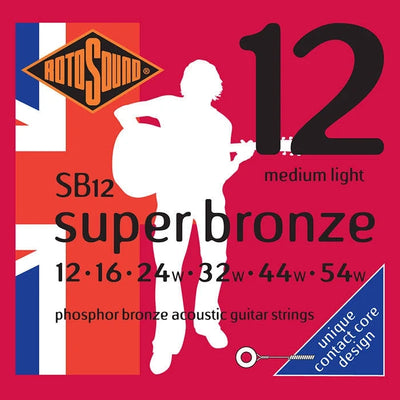 Rotosound Super Bronze SB12 Acoustic Guitar Strings - Instrument Accessories