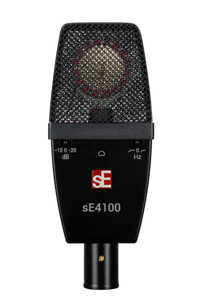 SE Electronics SE4100 Large Diaphragm Vintage Mic Cardioid Pattern w/Shockmount – front view
