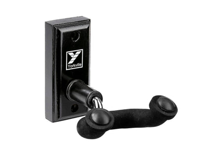 Yorkville Yorkville GH-08B Decorative Guitar Wall Hanger (Black Wood)