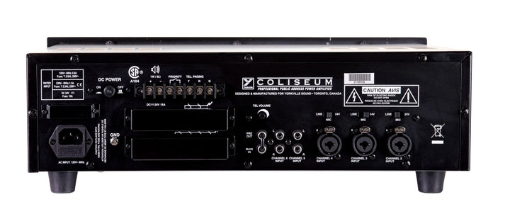 Yorkville Yorkville Coliseum CA1 180W 70V Installation Mixer Amplifier
