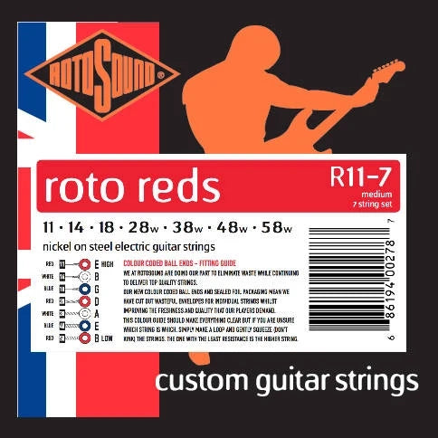 Rotosound Rotos R11-7 Electric Guitar Strings - Instrument Accessories