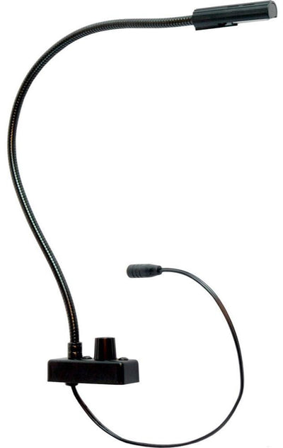 Littlite L-18-LED-BLUE 18in Blue/White LED Gooseneck Task Light with Power Supply