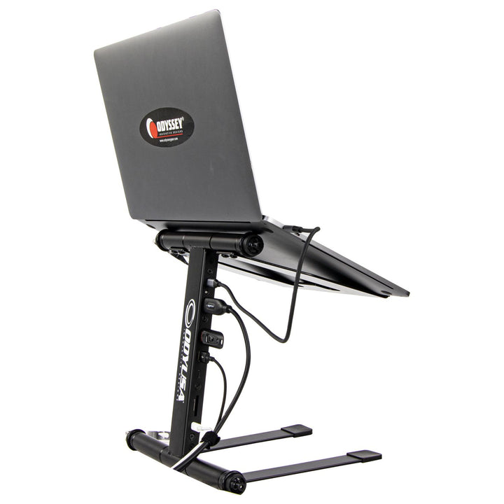 Odyssey LSTAND360PH Folding Laptop Stand for DJs with Built-In Media Hub – view 4