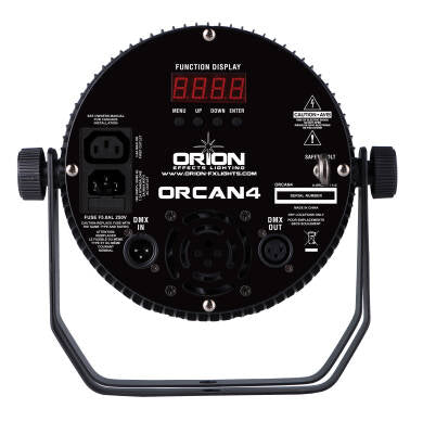 Orion Lights Orion Lights ORCAN4 RBGWA + UV Flat Multi-Colour LED Par Can