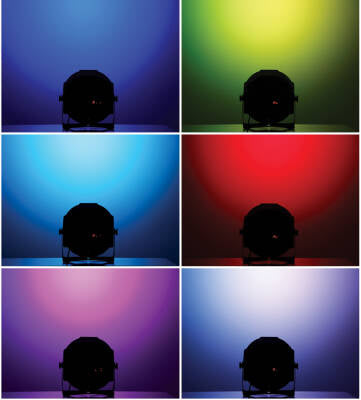Orion Lights Orion Lights ORCAN5 RBGWA + UV Flat Multi-Colour LED Mini Par Can