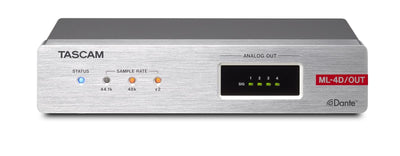 Tascam ML-4D/OUT-E Line Output Dante Converter w/Built-In DSP Mixer
