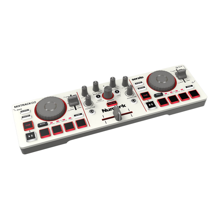 Numark Numark Mixtrack Go Portable 2-Deck DJ Controller with Stems Control (Cream)