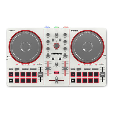 Numark Numark Party Mix III DJ Controller with Built-In Light Show (Cream)