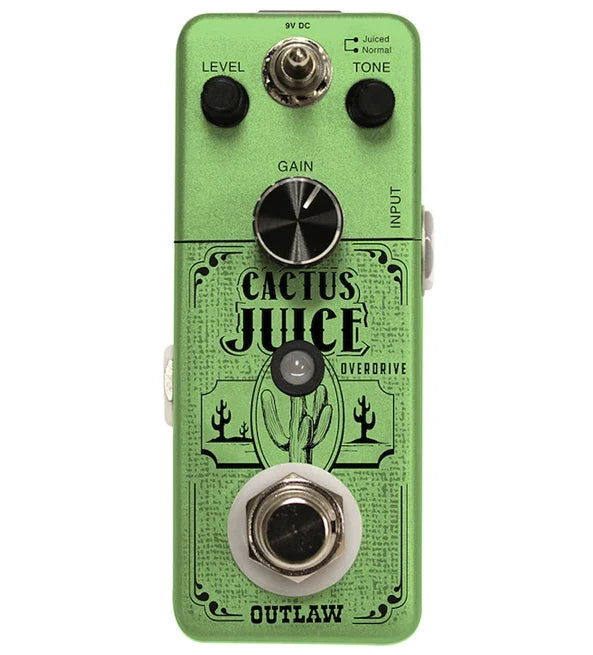 Outlaw Effects Cactus Juice 2-Mode Screamer-Style Overdrive Pedal - Overdrive Processors