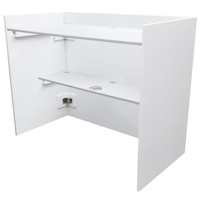 Odyssey Odyssey PDJBOOTH483824WHITE Wood Werks Folding DJ Booth for mobile DJs - White 48 x 24 x 38 in