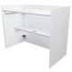 Odyssey PDJBOOTH483824WHITE Wood Werks Folding DJ Booth for mobile DJs - White 48 x 24 x 38 in