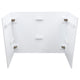 Odyssey PDJBOOTH483824WHITE Wood Werks Folding DJ Booth for mobile DJs - White 48 x 24 x 38 in – view 2
