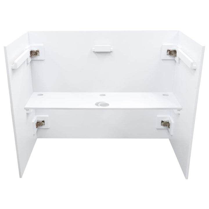 Odyssey PDJBOOTH483824WHITE Wood Werks Folding DJ Booth for mobile DJs - White 48 x 24 x 38 in – view 3