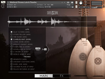 BOOM LIBRARY Sonuscore Medieval Phrases Lute & Theorbo