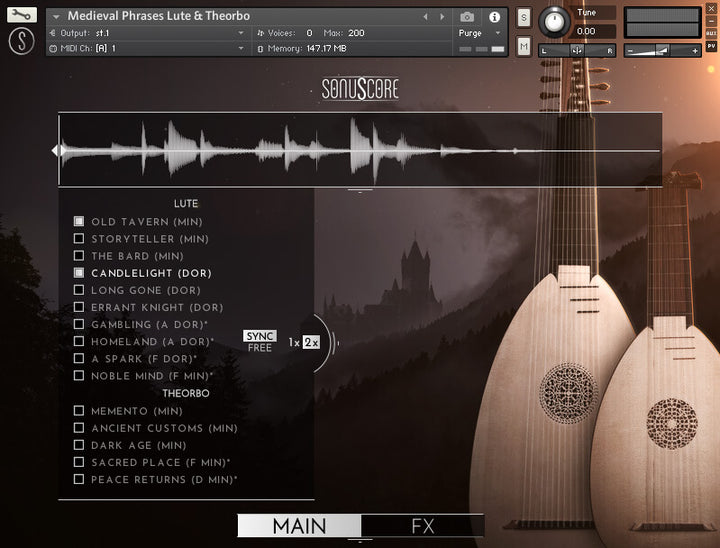 BOOM LIBRARY Sonuscore Medieval Phrases Lute & Theorbo