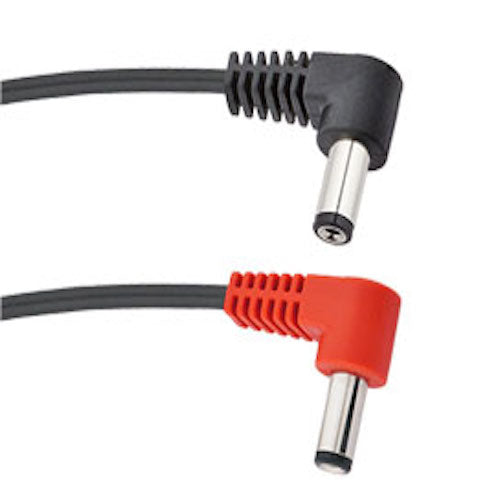 Voodoo Lab Voodoo Lab PPL6-R 2.5mm and 2.1mm Reverse Polarity (Center Positive) Right Angle Barrel DC Cable - 18"