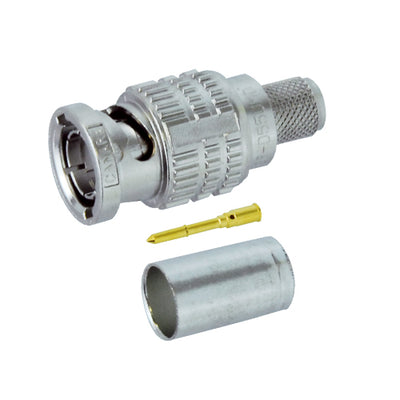 Canare BCP-D55UHD 75 Ohm 12G-SDI BNC Crimp Plug for L-5.5CUHD
