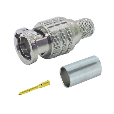 Canare BCP-D55UHW 75 Ohm 12G-SDI BNC Crimp Plug for L-5.5CUHWS