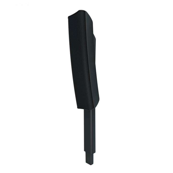QSC KC12T Dual 4" Column Loudspeaker with Pole (Black) – front three-quarter view