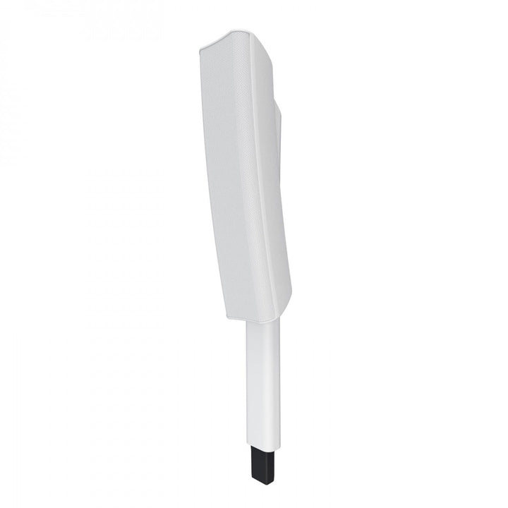 QSC KC12T Dual 4" Column Loudspeaker with Pole (White) – front three-quarter view