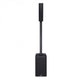 QSC KC12T Dual 4" Column Loudspeaker with Pole (Black) – assembled on the KC12 system