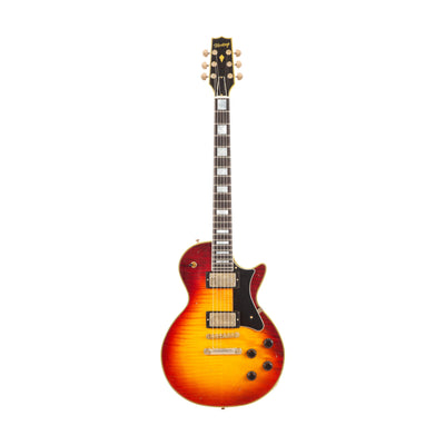 Heritage Guitars H-157 Maple Top Custom Core Artisan Aged Electric Guitar (Dark Cherry Sunburst)