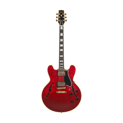 Heritage Guitars H-555 Custom Core Artisan Aged Semi-Hollow Electric Guitar (Transparent Cherry)