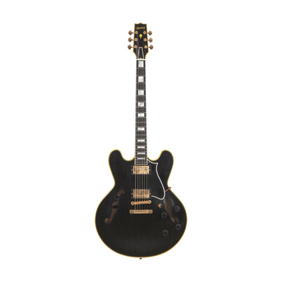 Heritage Guitars H-555 Custom Core Artisan Aged Semi-Hollow Electric Guitar (Ebony)