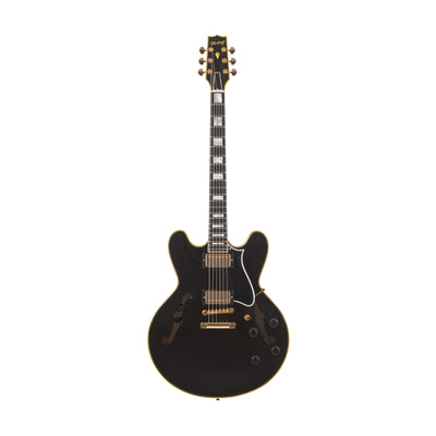 Heritage Guitars H-555 Custom Core Semi-Hollow Electric Guitar (Ebony)