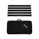 MONO Pedalboard Rail Large with Stealth Pro Accessory Case Bundle (Black) - Pedal Boards