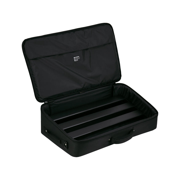 MONO Pedalboard Rail Medium with Stealth Tour Accessory Case Bundle (Black) - Pedal Boards