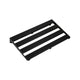 MONO Pedalboard Rail Medium with Stealth Tour Accessory Case Bundle (Black) - Pedal Boards
