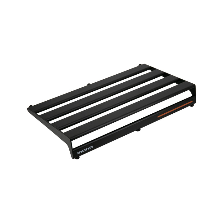 MONO Pedalboard Rail Medium with Stealth Tour Accessory Case Bundle (Black) - Pedal Boards