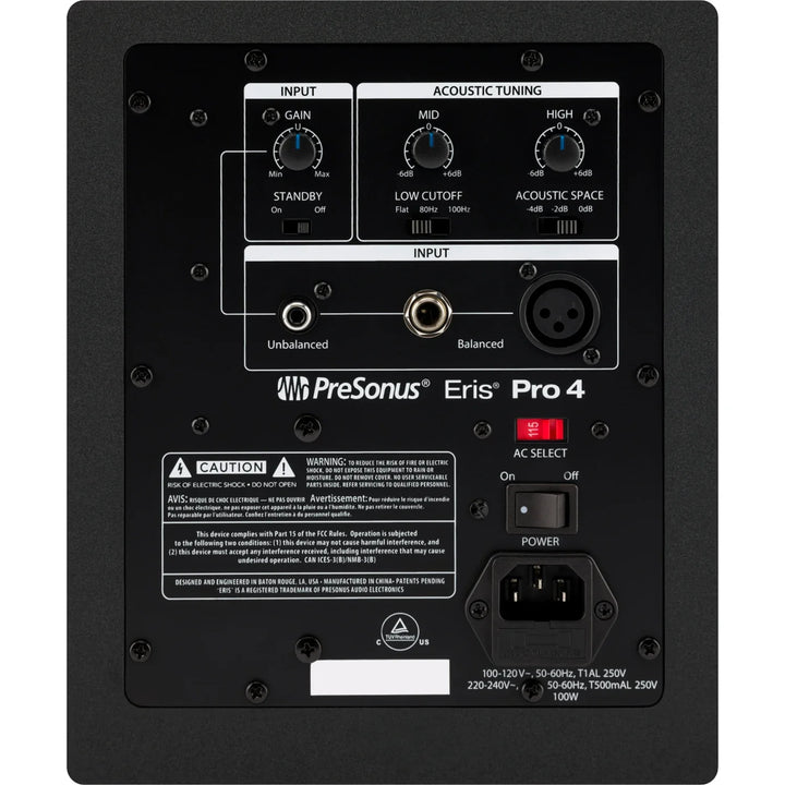 PreSonus Eris Pro 4 High-Definition Coaxial Monitor (Single) - 4.5"