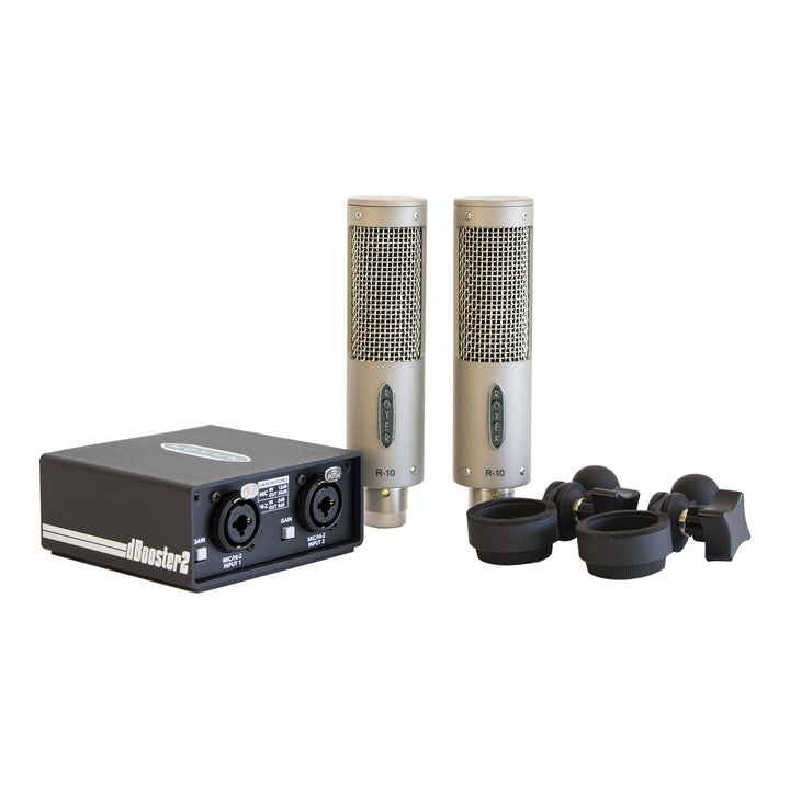 Royer Royer R-10 Ribbon Microphone Matched Pair with dBooster2