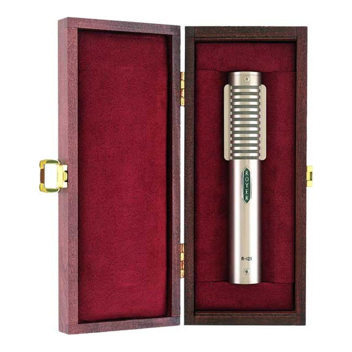 Royer Royer R-121 Ribbon Microphone Matched Pair with RSM-SS1 Sling-Shock Mounts (Satin Nickel)