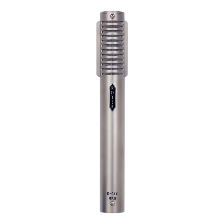 Royer Royer R-122 MKII Active Ribbon Microphone Matched Pair with RSM-SS1 Sling-Shock Mounts (Satin Nickel)