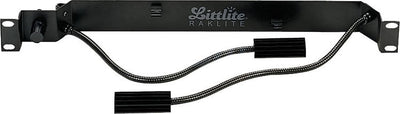 Littlite RL-10D Raklite 1U Rackmount Dual 12in High Intensity Gooseneck Light with Dimmer