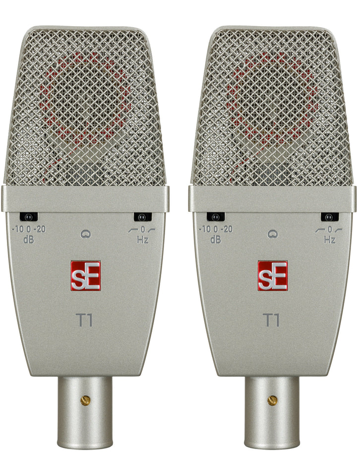 SE Electronics T1P Factory Matched Pair of T1 w/Mounting Case – three-quarter left view