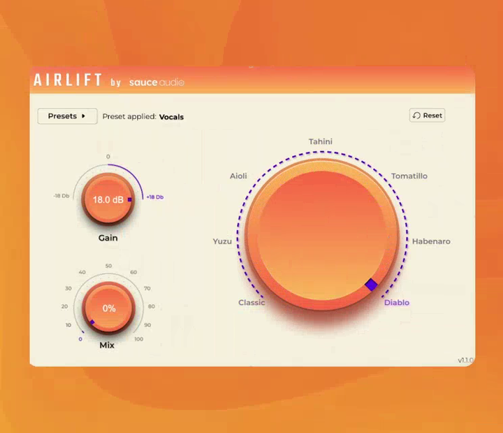Sauce Audio Sauce Audio Airlift One-Knob Clarity Plugin