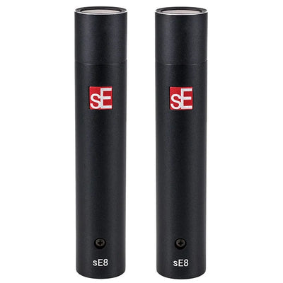 SE Electronics SE8SPOMNI Factory Matched Pair of sE8 Omni Microphones with Mounting and Case – front view